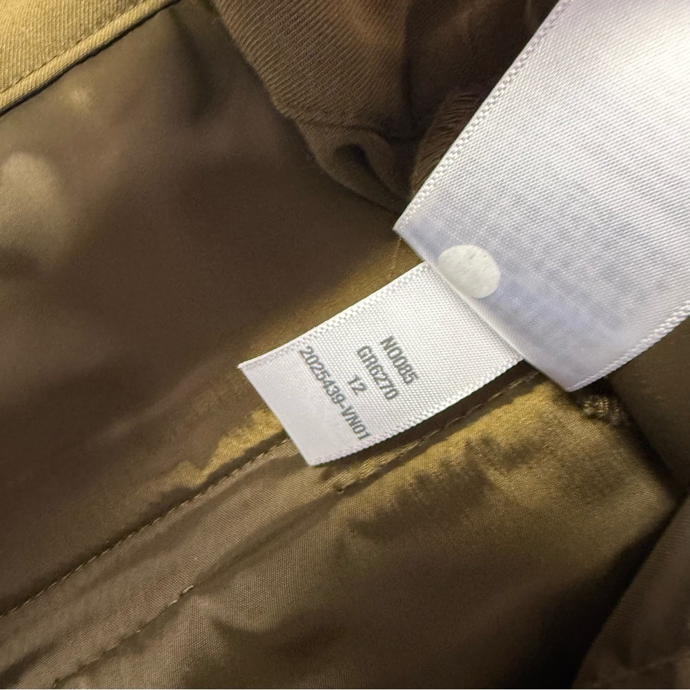 Madewell Fairbanks Pant Green Slim Tapered Pintuck Trouser Size 12 - Picture 7 of 10